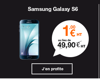 Samsung Galaxy S6 - 1€ au lieu de 79€
